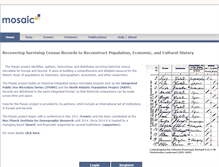 Tablet Screenshot of censusmosaic.org